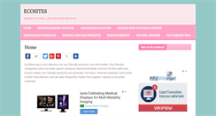 Desktop Screenshot of ecosites.org